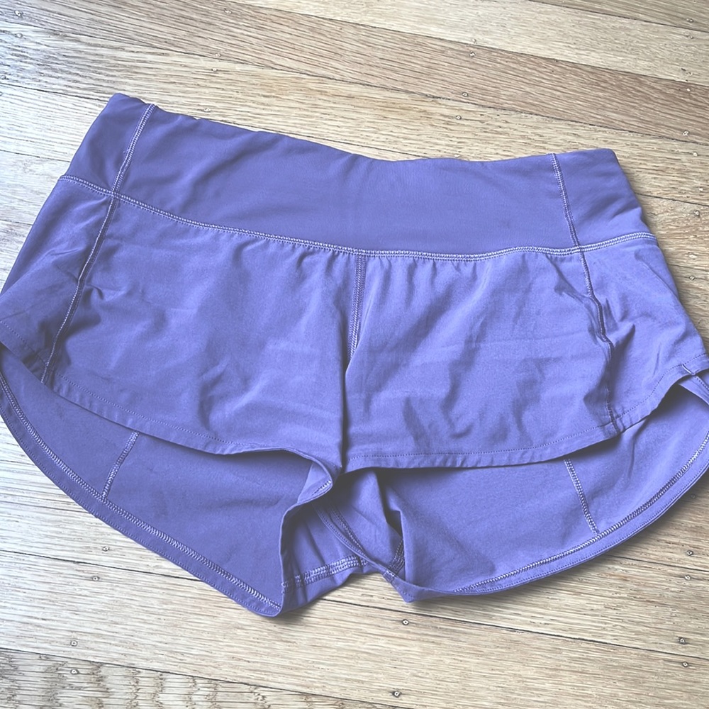 Lululemon athletic shorts with underwear liner size 4